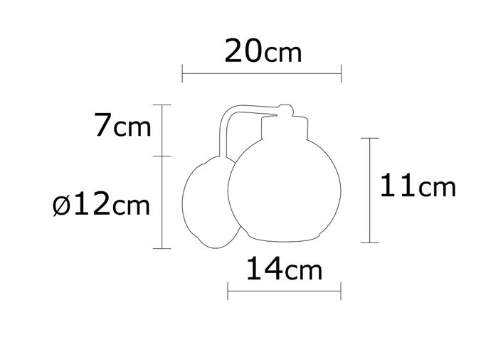 Opviq Lámpara de pared Anı - N-376 Negro